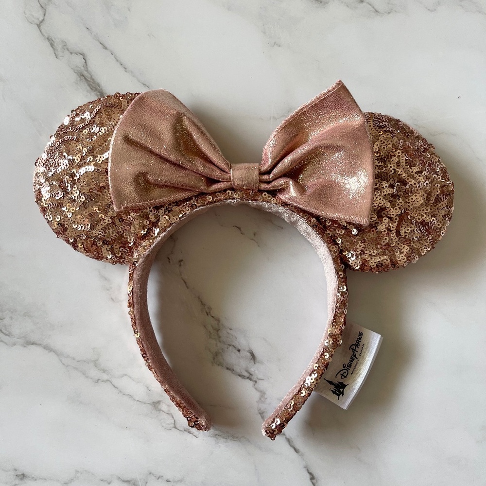 Disney Parks Rose gold Minnie Ears